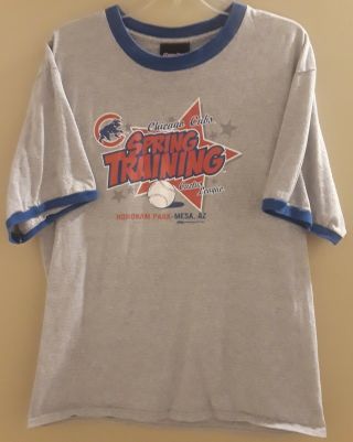 Chicago Cubs Spring Training 2007 Cactus League Gray T - Shirt Size Large