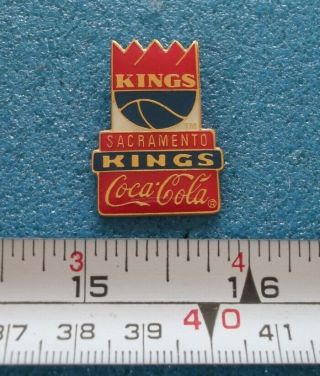 1994 Sacramento Kings Nba Basketball Coca - Cola Pin H557