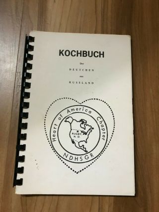 German Russian Kochbuch Cookbook Heart Of America Ndhsgr Rugby North Dakota