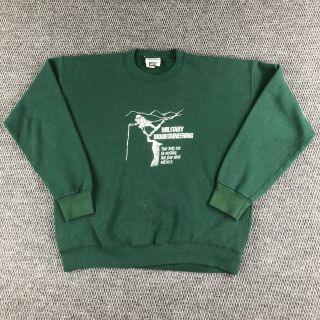 Vintage 90s Lee Crewneck Sweatshirt Size Xl Military Rotc Weber State Made Usa
