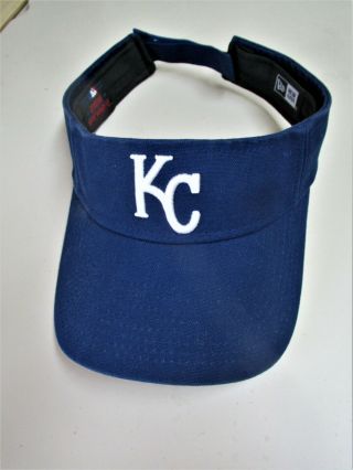 Kansas City Royals Mlb Sports Blue Golf Sun Visor Hat Cap Adult Adjustable