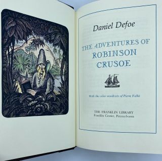 Daniel Defoe Robinson Crusoe,  Franklin Library Heirloom World ' s Greatest Books 3
