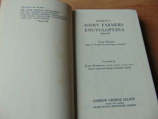 H/B BOOK 1950 ' s MORLEYS DAIRY FARMERS ENCYCLOPEDIA MILK COW FARMING FARM 3