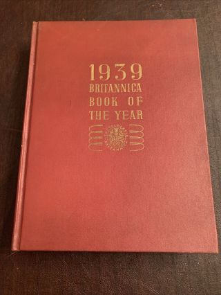 Britannica Book Of The Year 1939