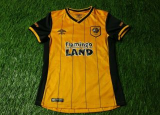 Hull City England 2015 - 2016 Football Shirt Jersey Home Umbro Young S