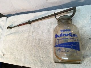 Vintage Hudson Hydra - Gun All Purpose Sprayer With 1.  5 Qt.  Glass Jar,