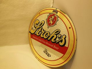 VINTAGE RARE STROH ' S BEER ADVERTISING MIRROR SIGN WALL HANGING 2