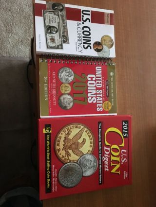 Set Of 3 Books On Us Coins And Currency