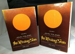 The Rising Sun Volumes 1 & 2,  Hardcovers/dust Jackets,  John Toland 1970