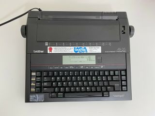 Vintage Brother Ax - 25 Portable Electronic Typewriter Word - Spell,  Powers On