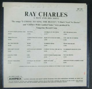 VINTAGE RAY CHARLES A MAN AND HIS SOUL REEL TO REEL 4 TRACK 3 3/4 IPS 2