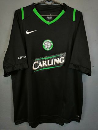 Vintage Men Nike Fc Celtic Training Scotland Soccer Football Shirt Jersey Size L