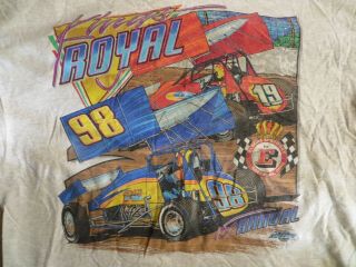 1998 Eldora Speedway Kings Royal World Of Outlaws Sprint Car Shirt 2xl