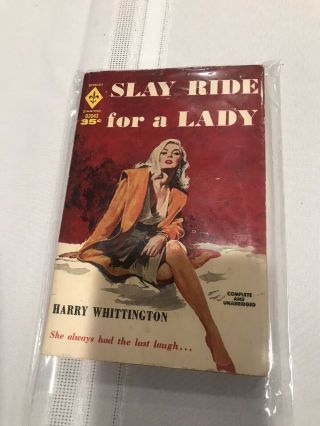 Slay Ride For A Lady Whittington,  Berkley Diamond D2043 Sleaze Vintage Pb G/vg
