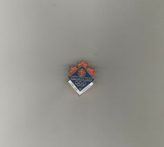 Olympic Atlanta 1996 Cbc Radio Canada Media Pin Badge 3/4 X 1 Inches