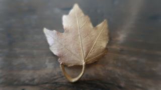 Vintage Michael Michaud Maple Leaf Brooch 4.  2cm