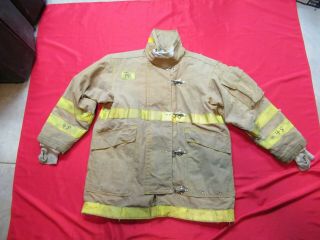 Vintage 48 X 35 Morning Pride Turnout Coat Jacket Firefighter Rescue Towing