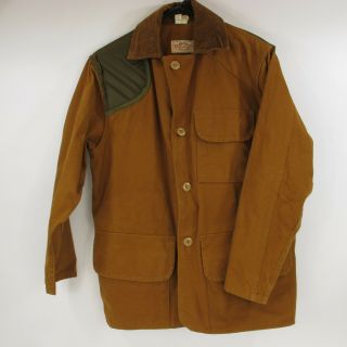 Vintage Saftbak Canvas Brown Game Pouch Hunting Jacket Coat Usa Small