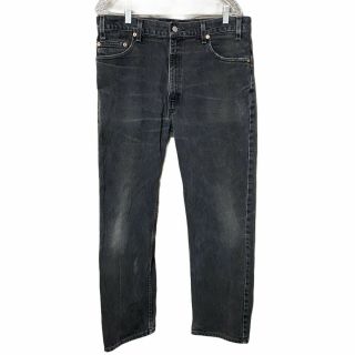 Vintage Levis 505 Black Regular Straight Leg Jeans Made In Usa Mens Size 36x30
