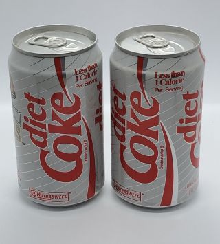 DIET COCA COLA 2 Cans 1993 NFL Collector Series SAN FRANCISCO 49ERS 2