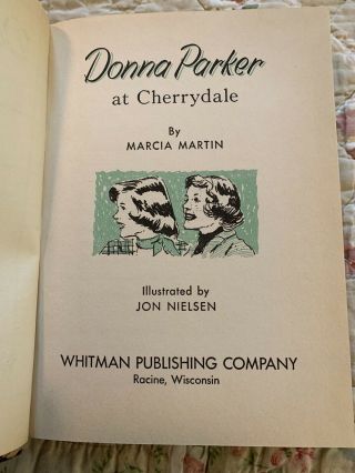 DONNA PARKER at CHERRYDALE by MARCIA MARTIN Whitman 1957 1590 3