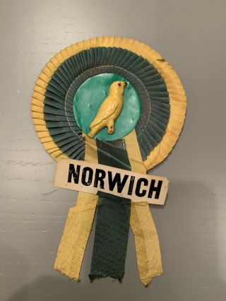 Vintage Football Club Rosette x3 Derby County Norwich City Crystal Palace 2
