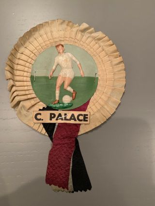 Vintage Football Club Rosette x3 Derby County Norwich City Crystal Palace 3