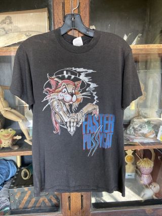 Vintage Men’s Faster Pussycat The Itch You Can’t Scratch Tour 1980s Metal Rock
