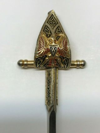Vintage Spanish Toledo Mini Sword Letter Opener