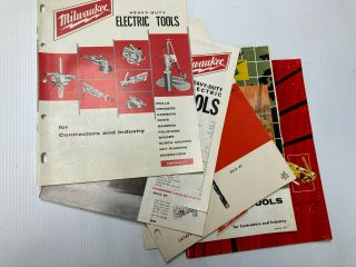Vintage Milwaukee Tool Catalogs - Group Of 19 Starting 1961