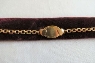 Vintage Gold Filled Sweetheart Bracelet Card Never Worn Engraveable