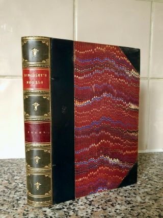 1889 Poems By Charles Kingsley - In Half Leather Bindings