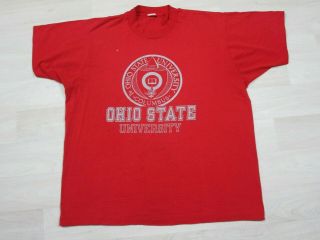 Vintage 90s Ohio State University Buckeyes Football T Shirt (xl) Osu Champions