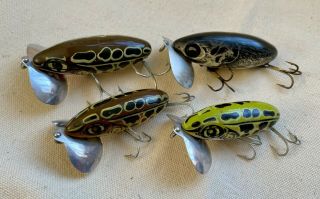 Vintage Arbogast Seein’s Believin’ Jitterbug Fishing Lures In Two Sizes