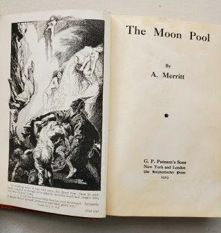 The Moon Pool By A.  Merritt 1919 Vintage Fantasy Knickerbocker Press