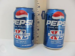 Nfl Bowl Xl Steelers Vs Seahawks " Detroit " 2/5/06 Pepsi Can Empty