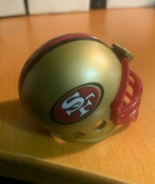 Riddell Pocket Pro Football Helmet San Francisco 49ers Traditional Red Stripe