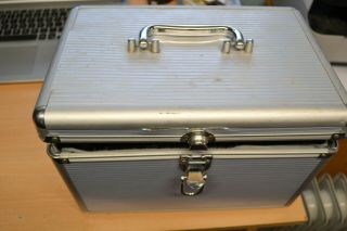Aluminium Vintage Record Case 7 " Singles " Vg Con Holds Approx 100