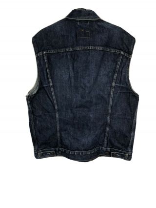 Vintage Levi’s Blue Sleeveless Denim Jacket Mens Size XL 3