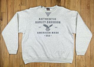 Vintage Harley Davidson Sweater Mens Size Xl Usa Graphic Print Sioux Falls Sd