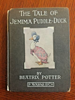 First Edition 1908 The Tale Of Jemima Puddle - Duck Beatrix Potter