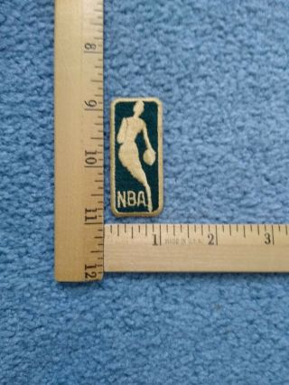1 Rare Vintage Dark Green And Gold Nba Basketball Logo Iron On Patch