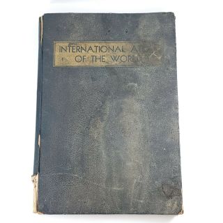 Vintage International Atlas Of The World 1937 Edition W/ Conquest Supplement