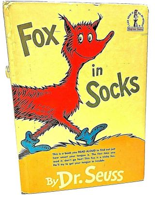 Dr Seuss Fox In Socks First Edition 1965 Hardcover 1st Printing 61 Pages