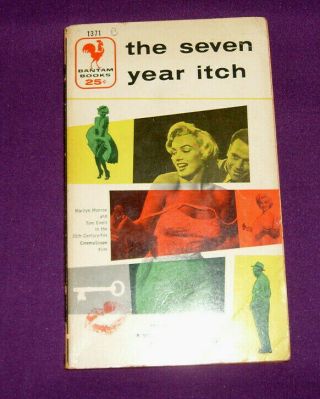 The Seven Year Itch By George Axelrod (1955,  Bantam) Marilyn Monroe Movie Cover