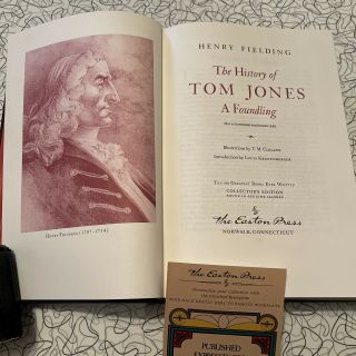 History Of Tom Jones By Henry Fielding - Easton Press Leather 100 Greatest Books