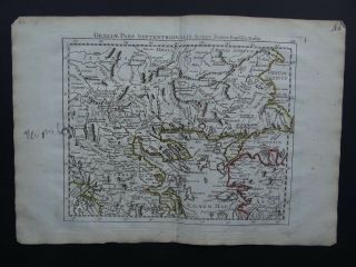 1791 J B Nolin Atlas Map Northern Greece - Macedonia - Graecia Septentrionalis