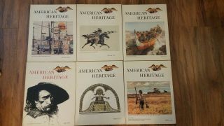 Vintage 1969 - 1970 American Heritage Vol Xxi 1 - 6 Covers Of History