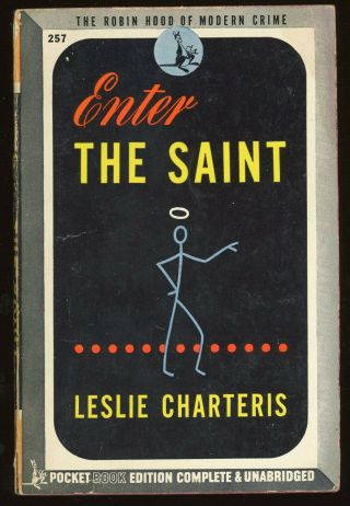 Fiction Pb: Enter The Saint By Leslie Charteris.  1945.  Pocket 257