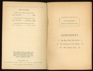 Fiction PB: ENTER THE SAINT by Leslie Charteris.  1945.  Pocket 257 3